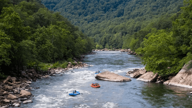 Как ученые определяют возраст рек. Река New River возникла в период от 10 до 360 миллионов лет назад. Источник фото: nationalgeographic.com. Фото.